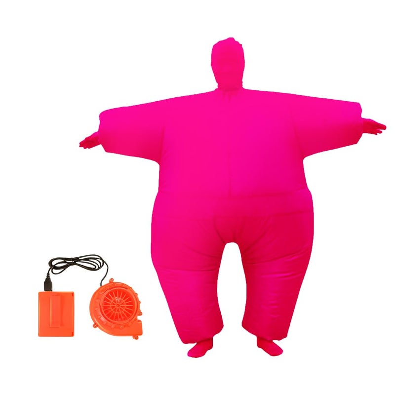 Qshine Adult Inflatable Full Body Jumpsuit Cosplay Costume Halloween Funny Fancy Dress Blow Up Party Toy - Image 1